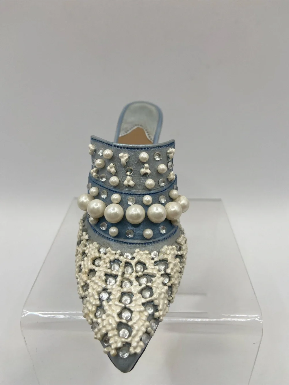 Just The Right Shoe by Raine Frosted Fantasy Miniature Shoe Figurine Collectible